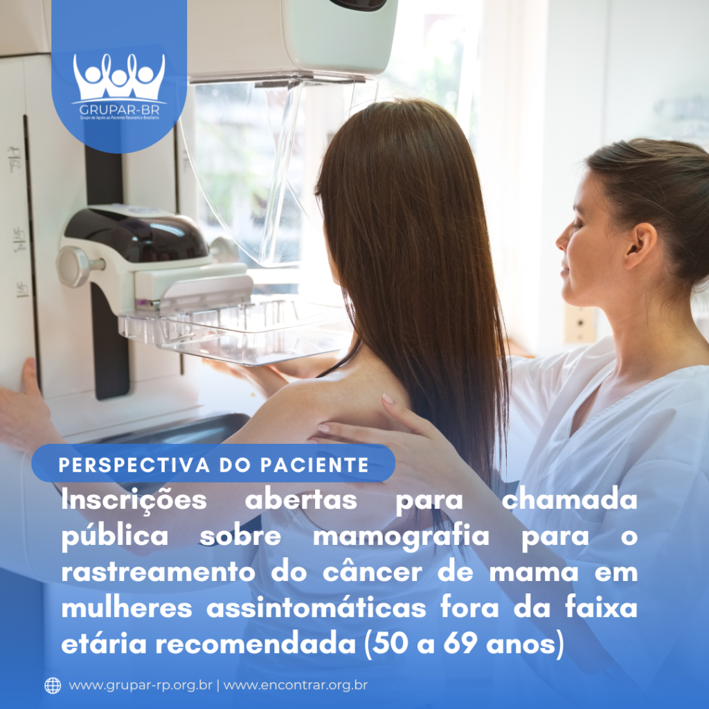 Rastreamento de Câncer de Mama: Mamografia/Perspectiva do Paciente ...