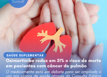 Osimertinibe reduz em 51% o risco de morte em pacientes com câncer de pulmão