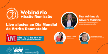 Lives em Outubro marcam a conscientização sobre a Artrite Reumatoide